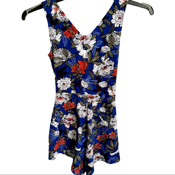 derek❤️heart Printed Floral Summer Girls Romper size S - Picture 2 of 4